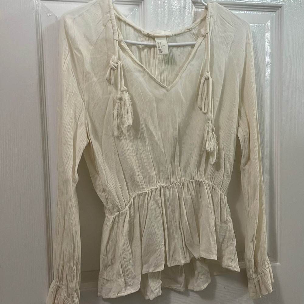 Cream blouse